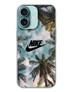 Чохол для iPhone 16 з картинкою «Тропічний принт Nike»