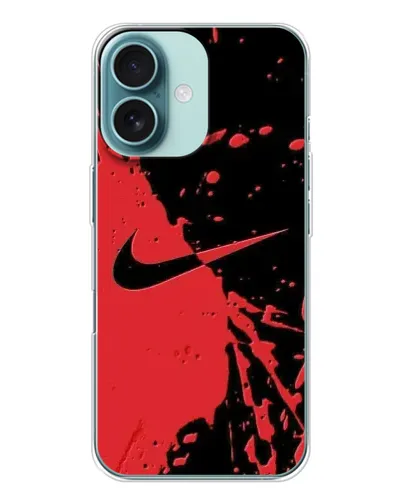 Чохол для iPhone 16 з картинкою «Червоні бризки Nike» Чохол для iPhone 16 з картинкою «Червоні бризки Nike»