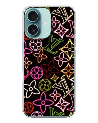 Чохол для iPhone 16 з картинкою «Неоновий мікс Nike» Чохол для iPhone 16 з картинкою «Неоновий мікс Nike»