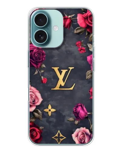 Чохол для iPhone 16 з картинкою «Квітковий Louis Vuitton» Чохол для iPhone 16 з картинкою «Квітковий Louis Vuitton»