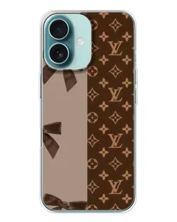 Чохол для iPhone 16 з картинкою «Louis Vuitton — банти»