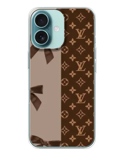 Чохол для iPhone 16 з картинкою «Louis Vuitton — банти» Чохол для iPhone 16 з картинкою «Louis Vuitton — банти»