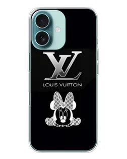 Чохол для iPhone 16 з картинкою «LV та Мінні Маус»