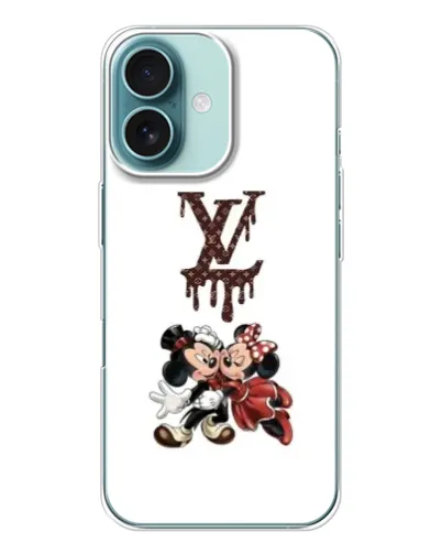 Чохол для iPhone 16 з картинкою «LV та Міккі Маус» Чохол для iPhone 16 з картинкою «LV та Міккі Маус»