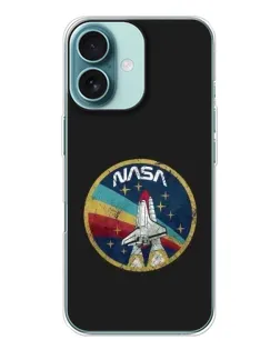 Чохол для iPhone 16 з картинкою «NASA — емблема місії» Чохол для iPhone 16 з картинкою «NASA — емблема місії»