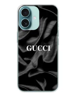 Чехол для iPhone 16 с картинкой «Gucci — шелковые волны» Чехол для iPhone 16 с картинкой «Gucci — шелковые волны»