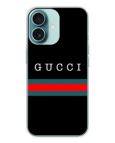 Чохол для iPhone 16 з картинкою «Gucci — червоний пояс»
