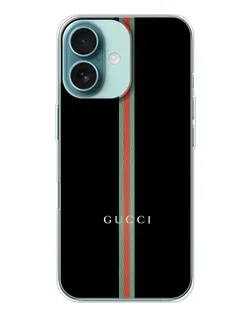 Чохол для iPhone 16 з картинкою «Gucci — строга лінія» Чохол для iPhone 16 з картинкою «Gucci — строга лінія»