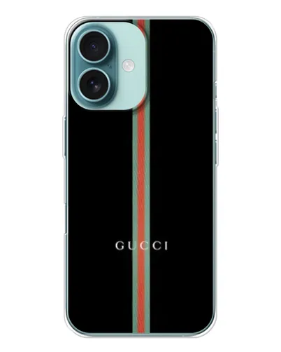 Чехол для iPhone 16 с картинкой «Gucci — строгая линия» Чехол для iPhone 16 с картинкой «Gucci — строгая линия»