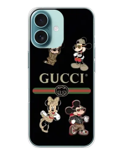 Чохол для iPhone 16 з картинкою «Gucci — герої Disney та монограма» Чохол для iPhone 16 з картинкою «Gucci — герої Disney та монограма»