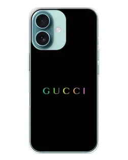 Чохол для iPhone 16 з картинкою «Gucci — неоновий мінімалізм» Чохол для iPhone 16 з картинкою «Gucci — неоновий мінімалізм»