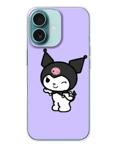 Чохол для iPhone 16 з картинкою «Класична Kuromi»