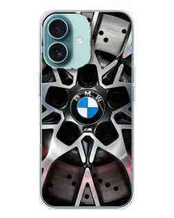 Чехол для iPhone 16 с картинкой «BMW — деталь диска» Чехол для iPhone 16 с картинкой «BMW — деталь диска»