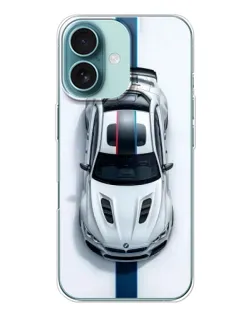 Чохол для iPhone 16 з картинкою «Вид зверху — BMW M»