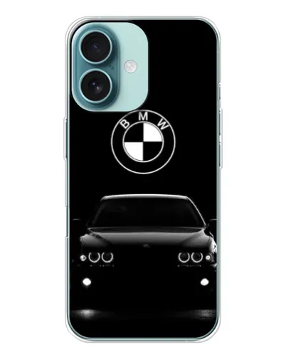 Чехол для iPhone 16 с картинкой «BMW — взгляд из темноты»