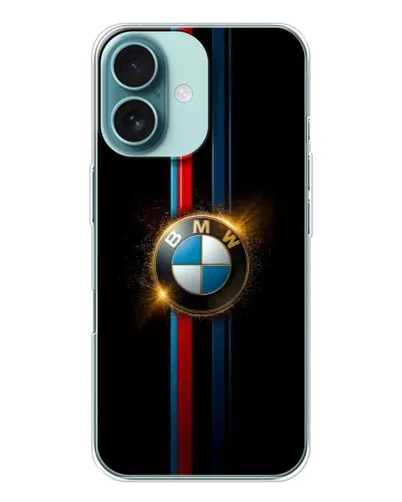 Чехол для iPhone 16 с картинкой «BMW M-Power неон»