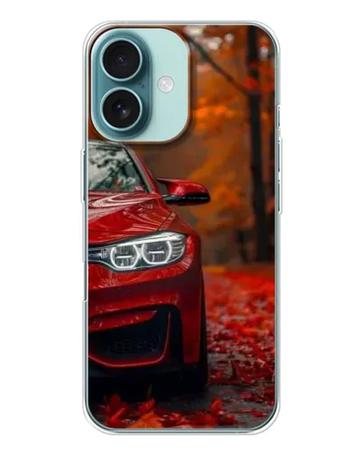 Чехол для iPhone 16 с картинкой «Осенняя BMW M4»