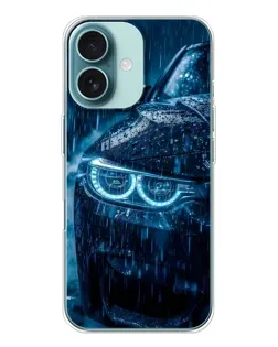 Чохол для iPhone 16 з картинкою «BMW під дощем»