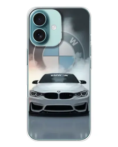 Чохол для iPhone 16 з картинкою «BMW в білому диму» Чохол для iPhone 16 з картинкою «BMW в білому диму»