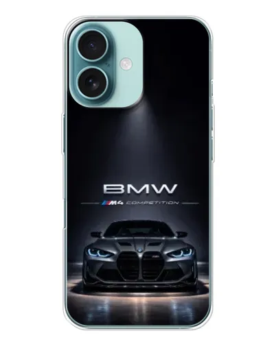 Чохол для iPhone 16 з картинкою «BMW крізь нічне місто» Чохол для iPhone 16 з картинкою «BMW крізь нічне місто»