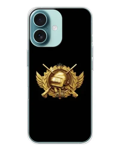 Чехол для iPhone 16 с картинкой «PUBG — оранжевый градиент»