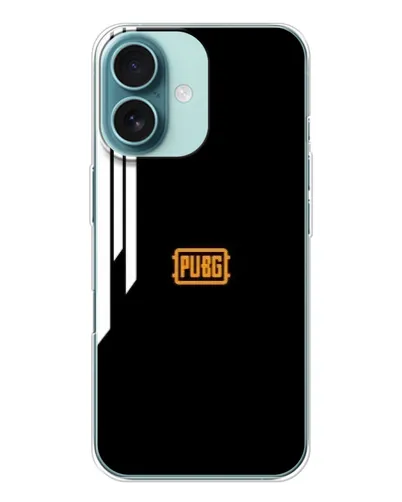 Чехол для iPhone 16 с картинкой «PUBG — вертикальные линии»