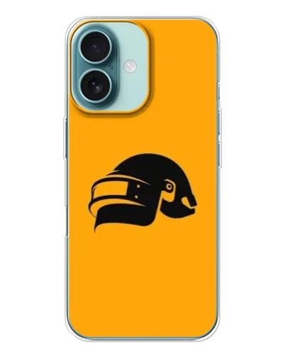 Чехол для iPhone 16 с картинкой «PUBG — золотой шлем»
