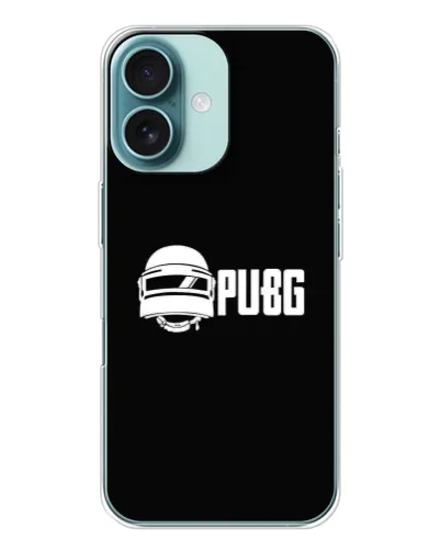 Чехол для iPhone 16 с картинкой «PUBG — классический лого»