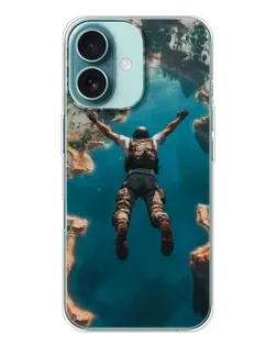 Чехол для iPhone 16 с картинкой «PUBG — свободное падение»