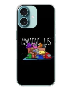 Чехол для iPhone 16 с картинкой «Логотип Among Us» Чехол для iPhone 16 с картинкой «Логотип Among Us»