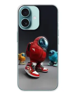 Чехол для iPhone 16 с картинкой «Among Us — 3D стиль»