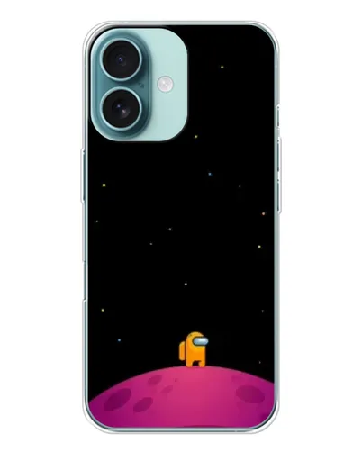 Чехол для iPhone 16 с картинкой «Одинокий герой на планете»