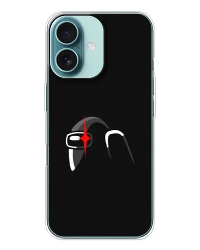 Чехол для iPhone 16 с картинкой «Among Us шлем»