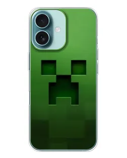 Чехол для iPhone 16 с картинкой «Крипер микро-дизайн»