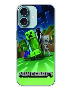 Чехол для iPhone 16 с картинкой «Команда героев игры»