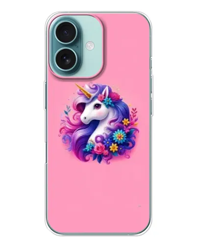 Чехол для iPhone 16 с картинкой «Сказочный единорог» Чехол для iPhone 16 с картинкой «Сказочный единорог»