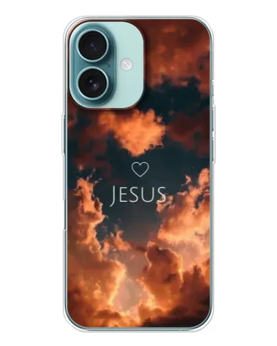 Чехол для iPhone 16 с картинкой «Сияние Имени Jesus»