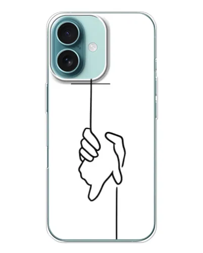Чехол для iPhone 16 с картинкой «Рука держит»