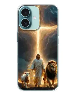 Чехол для iPhone 16 с картинкой «Лев Иуды и Свет» Чехол для iPhone 16 с картинкой «Лев Иуды и Свет»