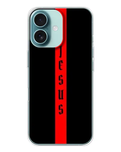 Чехол для iPhone 16 с картинкой «Красная линия веры»