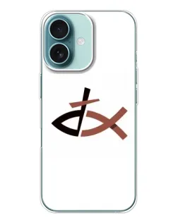 Чехол для iPhone 16 с картинкой «Рыба и крест»