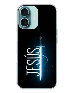 Чехол для iPhone 16 с картинкой «Меч Духа Jesus»