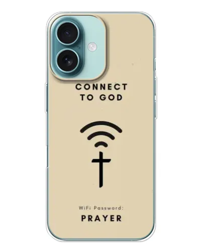Чехол для iPhone 16 с картинкой «Молитва Connect» Чехол для iPhone 16 с картинкой «Молитва Connect»