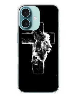 Чехол для iPhone 16 с картинкой «Сияющий крест Jesus» Чехол для iPhone 16 с картинкой «Сияющий крест Jesus»