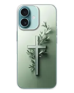 Чехол для iPhone 16 с картинкой «Оливковая ветвь» Чехол для iPhone 16 с картинкой «Оливковая ветвь»