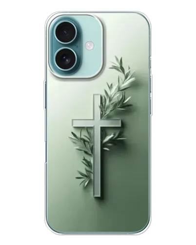 Чехол для iPhone 16 с картинкой «Оливковая ветвь» Чехол для iPhone 16 с картинкой «Оливковая ветвь»
