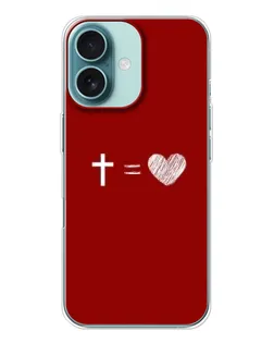 Чехол для iPhone 16 с картинкой «Уравнение любви» Чехол для iPhone 16 с картинкой «Уравнение любви»
