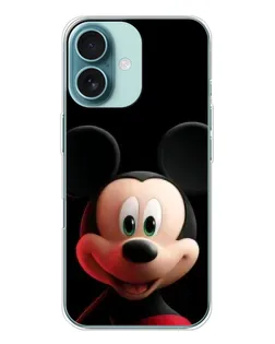 Чехол для iPhone 16 с картинкой «Улыбающийся Микки Маус»