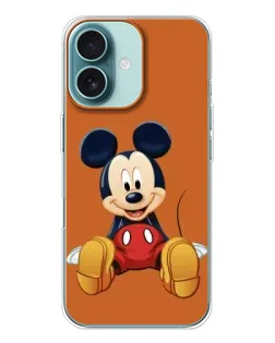 Чехол для iPhone 16 с картинкой «Микки отдыхает»
