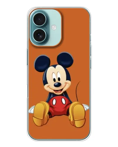 Чехол для iPhone 16 с картинкой «Микки отдыхает» Чехол для iPhone 16 с картинкой «Микки отдыхает»
